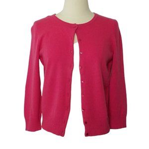 Express Hot Pink Cashmere Cardigan